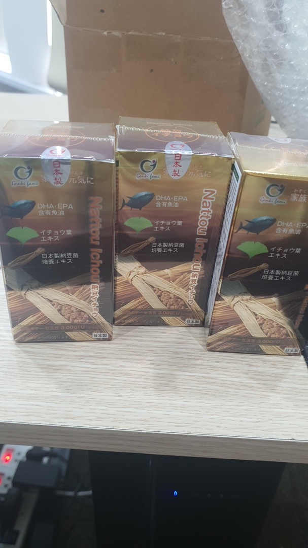 Viên Uống Natto Ichou Genki Fami 90 Viên - Hỗ Trợ Phòng Ngừa Đột Quỵ, Ổn Định Huyết Áp, Giúp Tăng Cường Trí Nhớ, Chính Hãng Nhật Bản