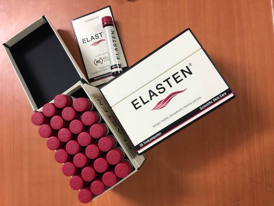 Collagen Elasten Dạng Nước Chính Hãng Đức - Hỗ Trợ Trẻ Hóa, Tái Tạo Da, 28 Ống, Giúp Làn Da Căng Bóng, Tươi Trẻ