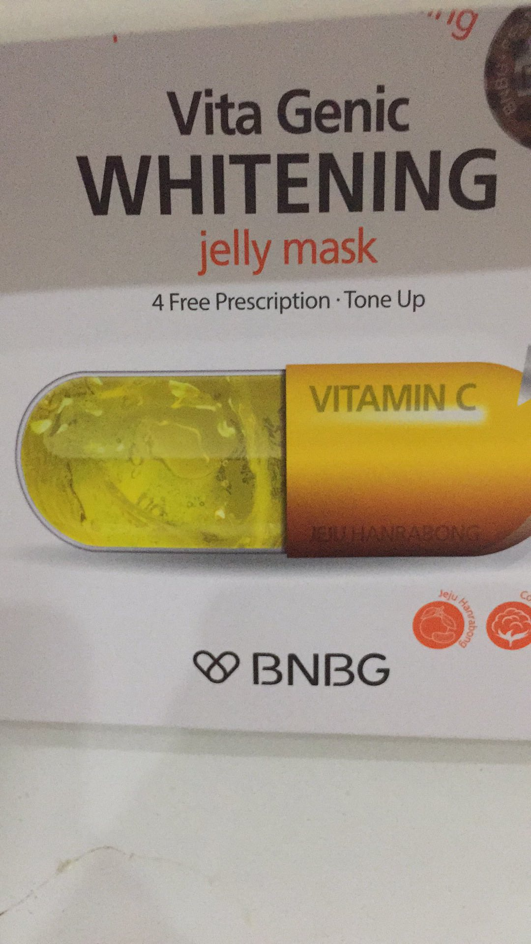 Mặt nạ BNBG Vitamin C Vita Genic Whitening Jelly Mask - Hỗ trợ sáng da và chống oxy hóa, dưỡng trắng tự nhiên, 10 miếng