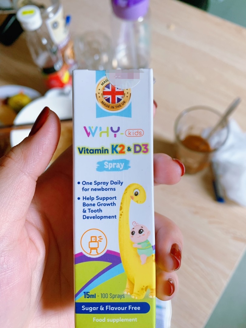 Xịt Bổ Sung Vitamin K2 + D3 Why Kids 15ml - Tăng Cường Canxi, Hỗ Trợ Phát Triển Xương, Răng Chắc Khỏe cho Trẻ Sơ Sinh