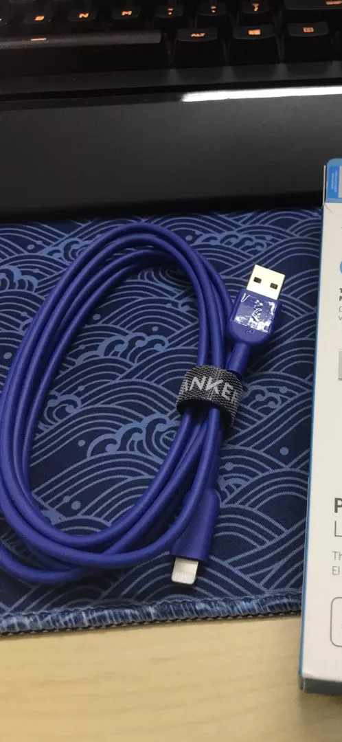 Cáp sạc Anker Powerline II Lightning A8433 dài 1.8m - Thiết kế bền bỉ, sạc nhanh, tương thích với iPhone, iPad, iPod