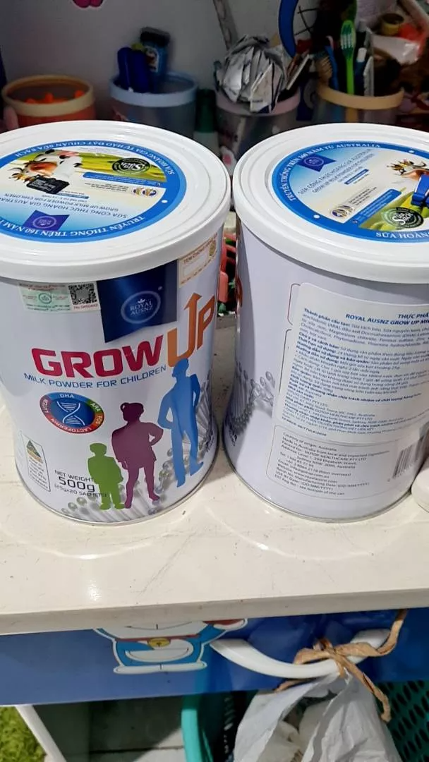 Sữa bột Royal Ausnz Grow Up Milk Powder 500g cho trẻ 3-14 tuổi - Hỗ trợ phát triển chiều cao, trí não và tăng cường sức đề kháng