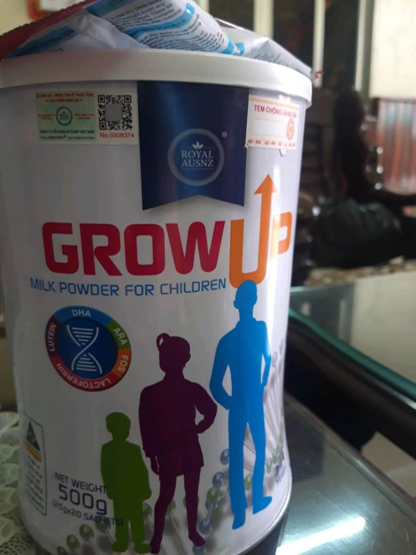Sữa bột Royal Ausnz Grow Up Milk Powder 500g cho trẻ 3-14 tuổi - Hỗ trợ phát triển chiều cao, trí não và tăng cường sức đề kháng