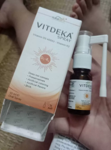Vitdeka Spray Vitamin D3 & K2 Dạng Xịt Cho Bé - Tăng Cường Hấp Thu Canxi, Phát Triển Chiều Cao, Hương Thơm Tự Nhiên