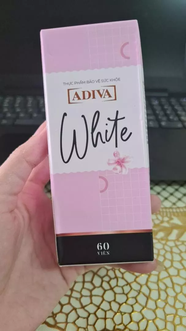 Viên Uống Sáng Da Adiva White 60 Viên - Hỗ Trợ Làm Trắng Da Tự Nhiên Với Glutathione & Vitamin C, An Toàn Cho Da, Xuất Xứ Nhật Bản