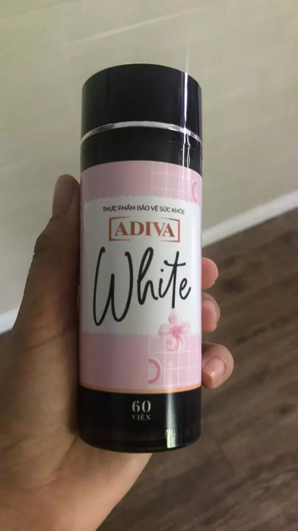 Viên Uống Sáng Da Adiva White 60 Viên - Hỗ Trợ Làm Trắng Da Tự Nhiên Với Glutathione & Vitamin C, An Toàn Cho Da, Xuất Xứ Nhật Bản