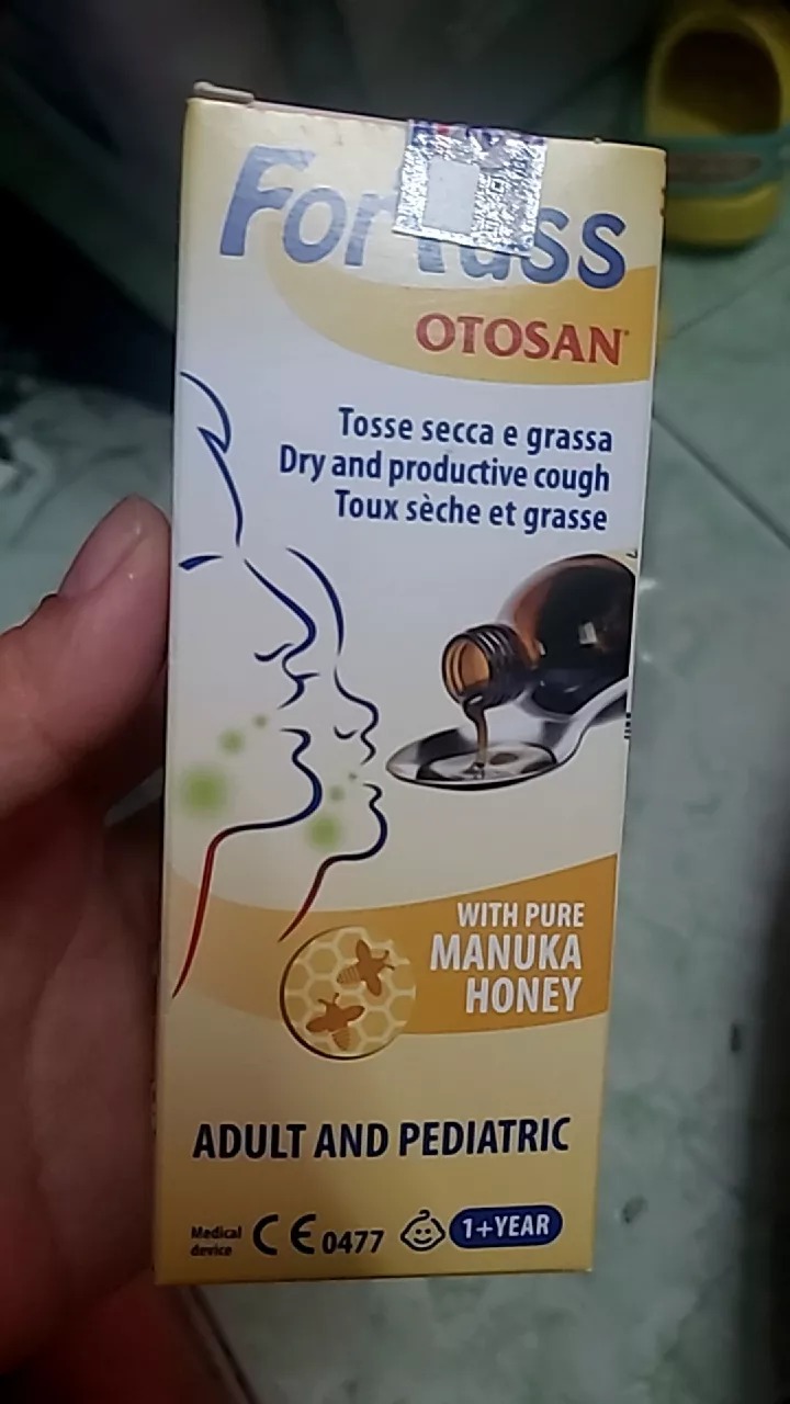 Siro Ho Fortuss Otosan 180ml - Hỗ Trợ Giảm Ho, Làm Dịu Cổ Họng, Thành Phần Hữu Cơ Châu Âu, An Toàn Cho Trẻ Em và Người Lớn
