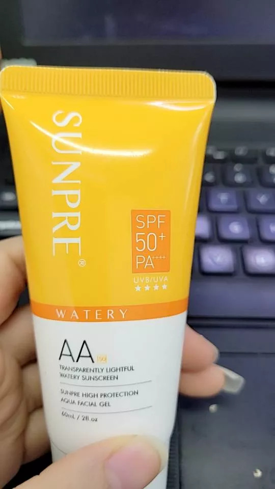 Kem Chống Nắng Không Màu Mona Frema SUNPRE Aqua Light Facial Gel SPF 50+ - Bảo Vệ Da Tự Nhiên, Dạng Lỏng, 60ml