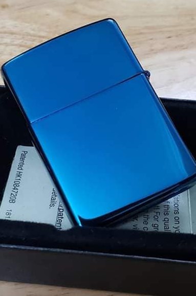 Zippo Cerulean Xanh Dương 24534 - Bật Lửa Đồng Thau Phủ Bóng Thiết Kế Đẳng Cấp Chính Hãng USA