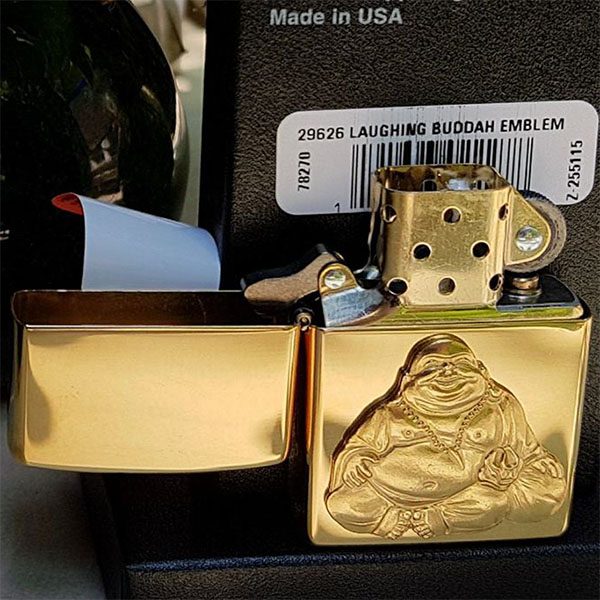 Zippo Laughing Buddha 29626 - Bật Lửa Chất Lượng Cao Tượng Phật Di Lặc Cười, Thiết Kế Độc Đáo Mang Tài Lộc, Hàng Chính Hãng USA