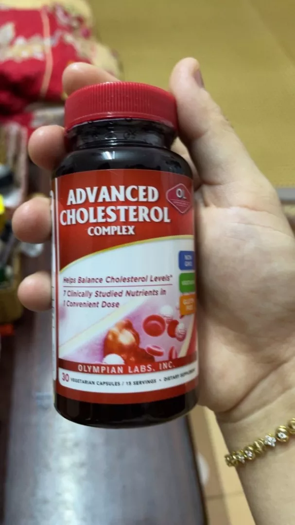 Viên uống Advanced Complex hỗ trợ giảm cholesterol xấu và cải thiện sức khỏe tim mạch - Hộp 30 viên của Olympian Labs Mỹ