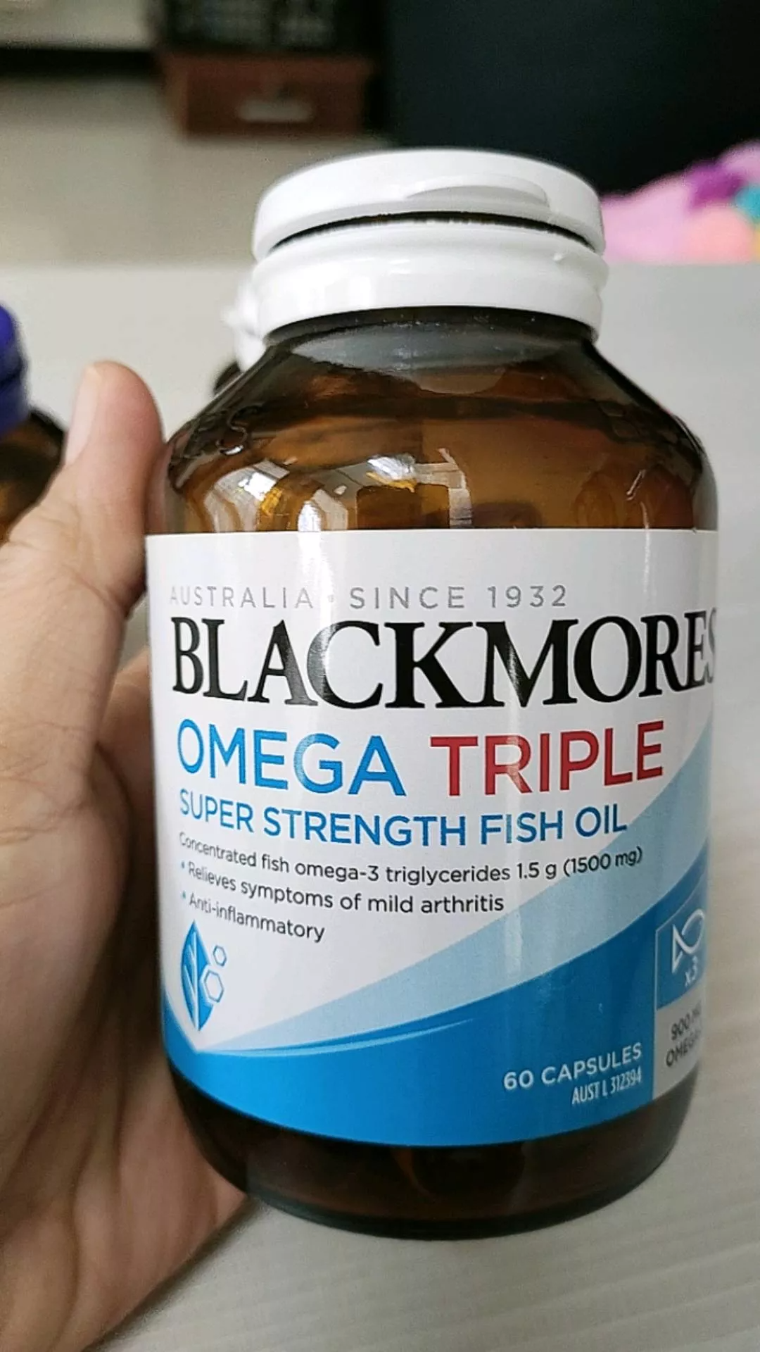Dầu Cá Blackmores Omega Triple 150 Viên - Giải Pháp Tối Ưu Hóa Omega-3 Tốt Cho Xương Khớp và Sức Khỏe Tổng Thể