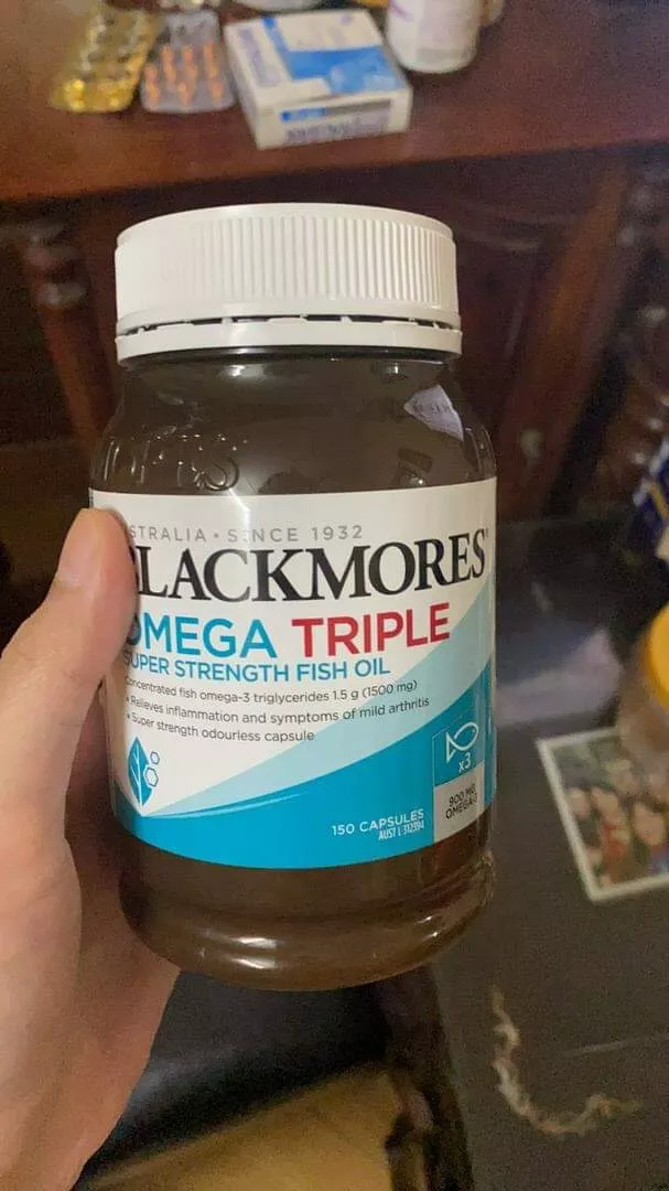 Dầu Cá Blackmores Omega Triple 150 Viên - Giải Pháp Tối Ưu Hóa Omega-3 Tốt Cho Xương Khớp và Sức Khỏe Tổng Thể