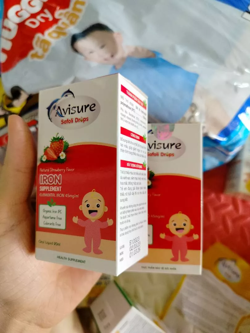 Avisure Safoli Drop - Bổ Sung Sắt Hữu Cơ Dạng Nhỏ Giọt Cho Bé - Giúp Trẻ Tăng Cân, Phòng Ngừa Thiếu Sắt, Dễ Uống