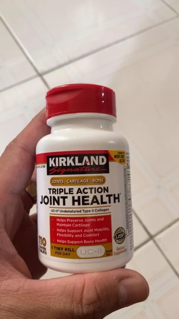 Viên Uống Hỗ Trợ Xương Khớp Kirkland Triple Action Joint Health - 110 Viên Nâng Cao Sức Khỏe Khớp và Xương, Thực Phẩm Chức Năng Tự Nhiên