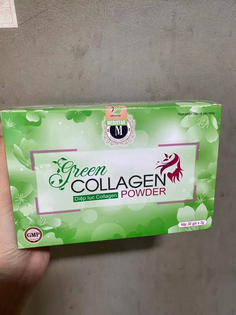 Diệp lục Collagen Powder hỗ trợ đẹp da cân bằng nội tiết tố