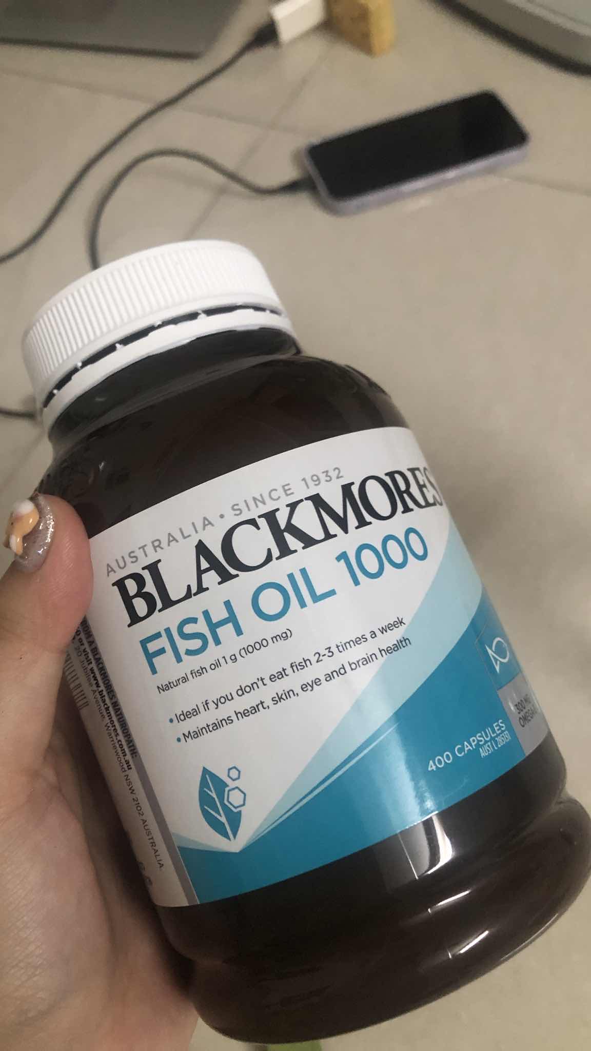 Dầu cá Blackmores Fish Oil 1000mg - Bổ sung Omega 3 Tự Nhiên Giúp Tốt Cho Tim Mạch, Não Bộ, Và Thị Lực