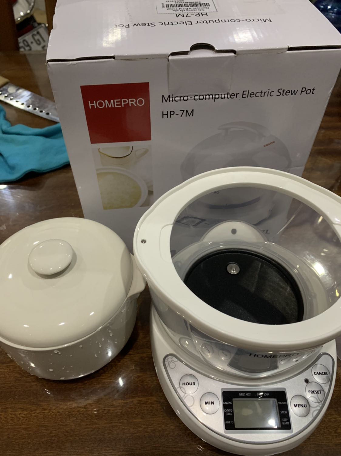 Nồi chưng yến Homepro HP-7M công nghệ Thái Lan - Dùng cho chưng yến, hầm, ninh, dung tích 0.7L, chất liệu cao cấp, thiết kế thông minh.