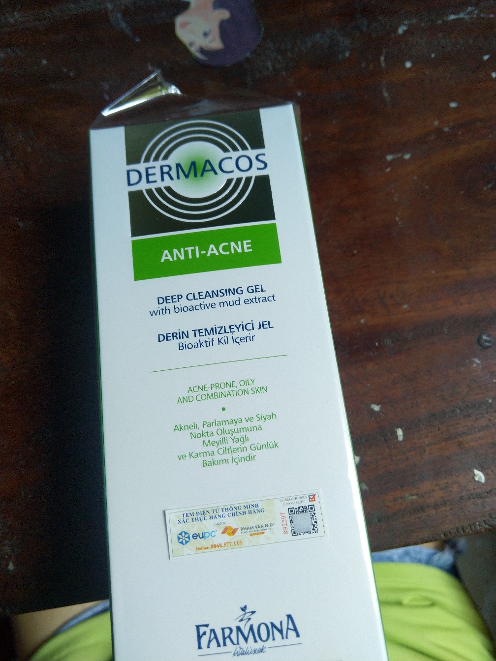 Sữa Rửa Mặt Dermacos Anti Acne Gel 150ml - Chuyên Làm Sạch Sâu Và Ngăn Ngừa Mụn Cho Da Dầu Và Nhạy Cảm