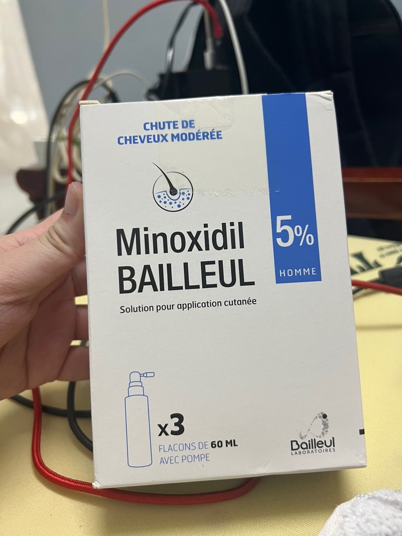 Set 3 Lọ Xịt Mọc Tóc Minoxidil Bailleul Pháp - Chăm Sóc Tóc Chắc Khỏe, Mềm Mượt Cho Nam Nữ