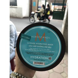 Kem ủ tóc Moroccanoil Intense Hydrating Mask 250ml - Dưỡng ẩm sâu, phục hồi tóc khô xỉ, suôn mượt chuẩn salon