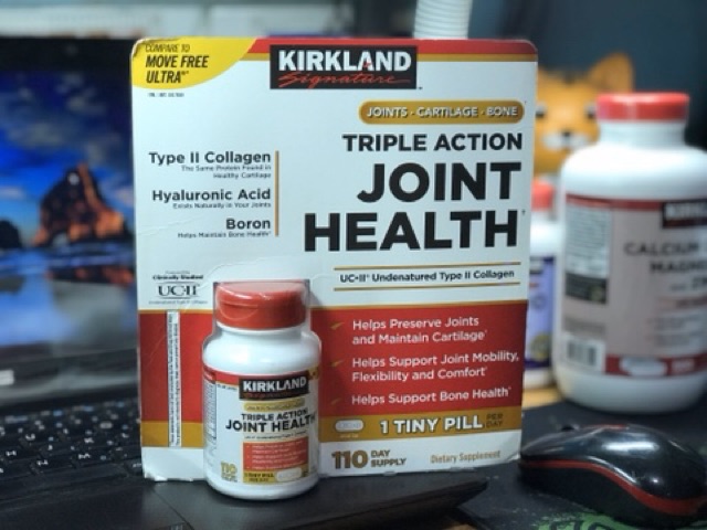 Viên Uống Hỗ Trợ Xương Khớp Kirkland Triple Action Joint Health - 110 Viên Nâng Cao Sức Khỏe Khớp và Xương, Thực Phẩm Chức Năng Tự Nhiên
