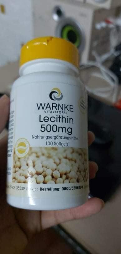 Viên uống mầm đậu nành Warnke Vitalstoffe Lecithin 500mg - Hỗ trợ cân bằng nội tiết và làm đẹp da, tóc, móng cho phụ nữ