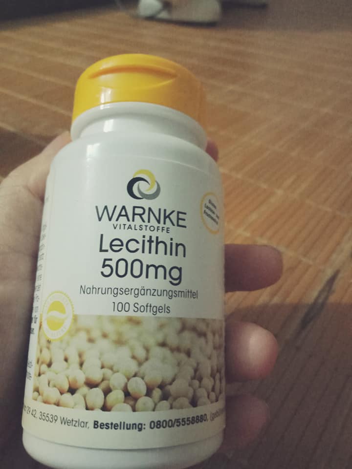 Viên uống mầm đậu nành Warnke Vitalstoffe Lecithin 500mg - Hỗ trợ cân bằng nội tiết và làm đẹp da, tóc, móng cho phụ nữ