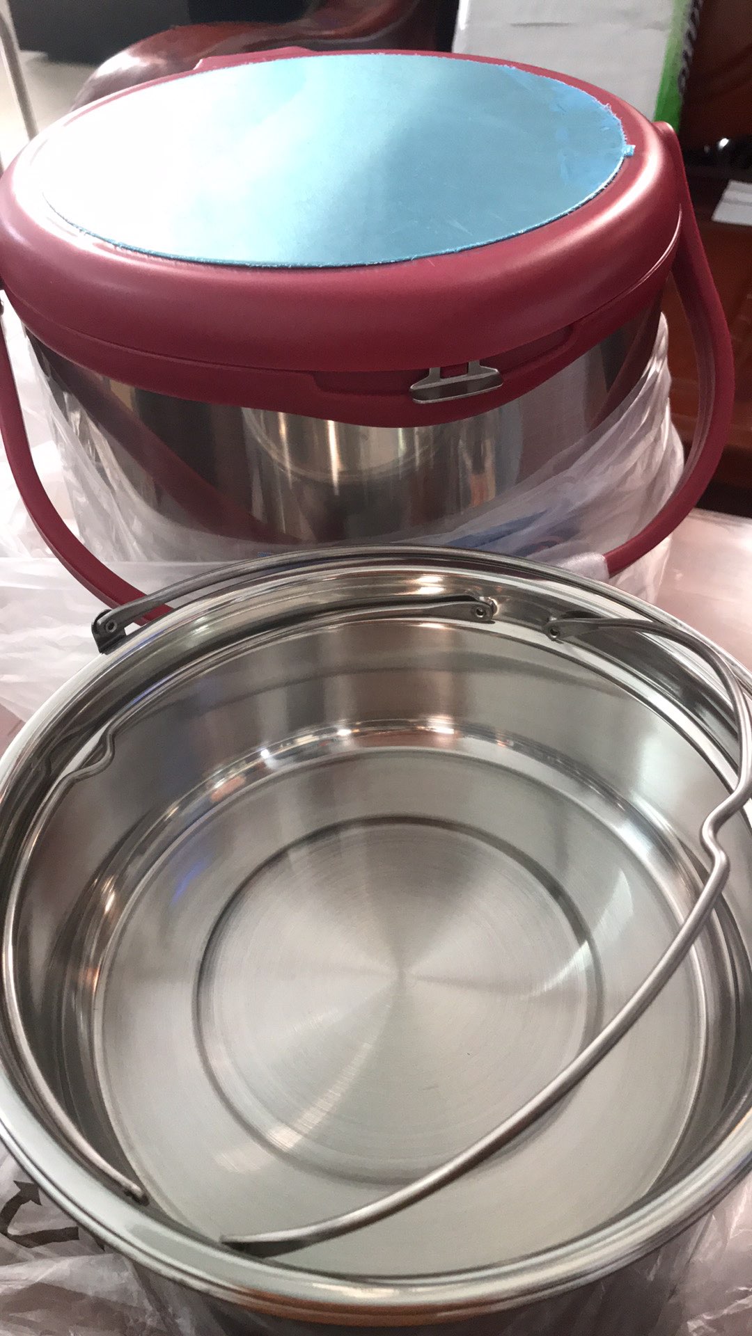 Nồi ủ Inox Khaluck Home KL-711 6L - Thiết kế 2 tầng, Giữ nhiệt lâu, Hỗ trợ hầm nấu hiệu quả cho gia đình