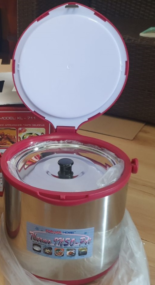 Nồi ủ Inox Khaluck Home KL-711 6L - Thiết kế 2 tầng, Giữ nhiệt lâu, Hỗ trợ hầm nấu hiệu quả cho gia đình