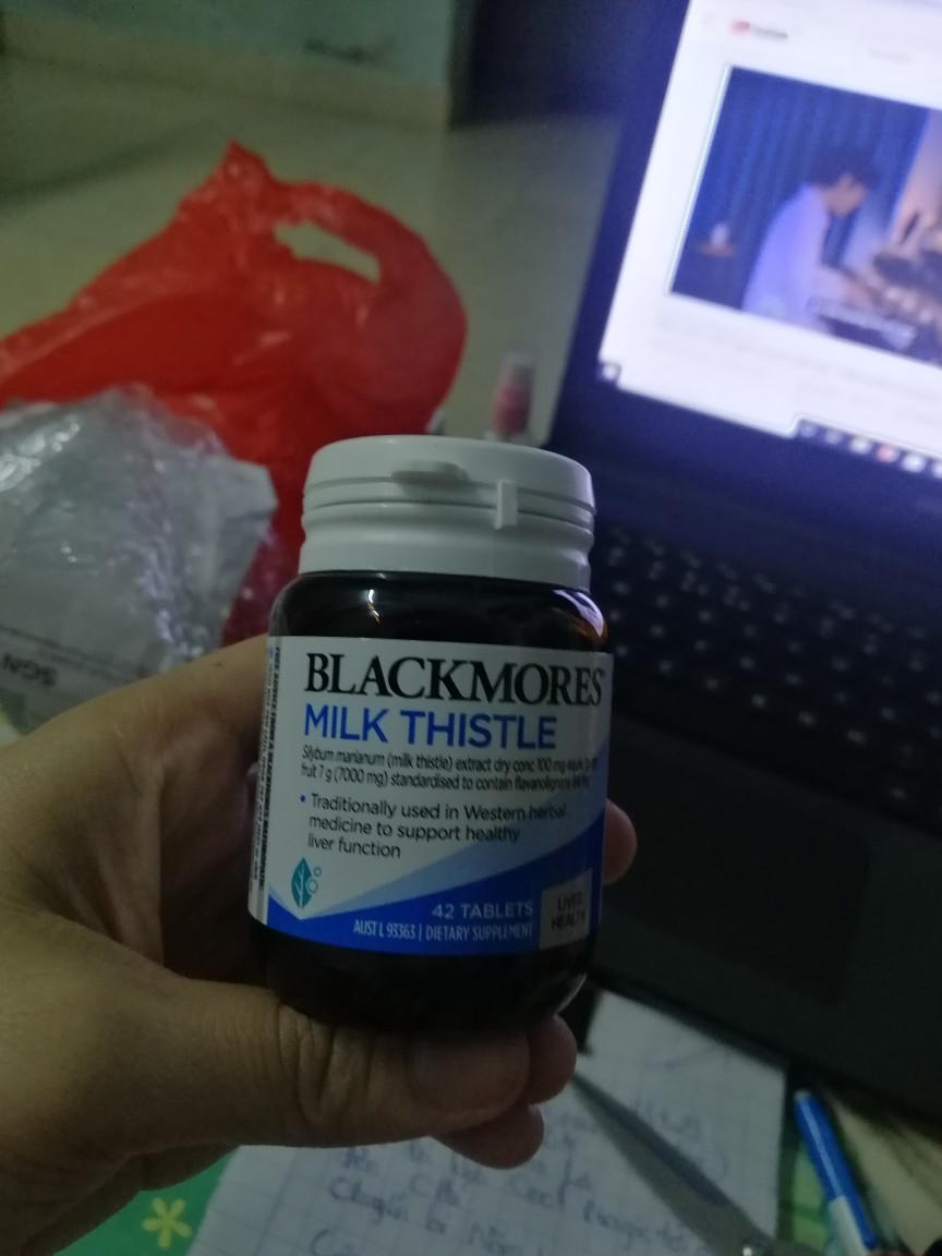 Viên Uống Bổ Gan Blackmores Milk Thistle Úc - Hỗ Trợ Thanh Lọc Cơ Thể, Giúp Tăng Cường Chức Năng Gan - 42 Viên TPCN