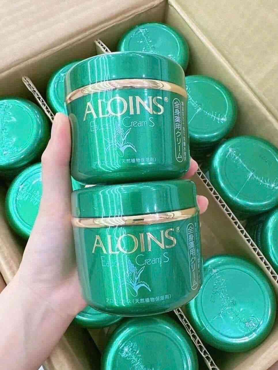 Kem Dưỡng Da Aloins Eaude Cream S 180g - Hỗ Trợ Dưỡng Trắng, Dưỡng Ẩm, Chiết Xuất Lô Hội Nhật Bản, Chống Khô, Nứt Nẻ Da