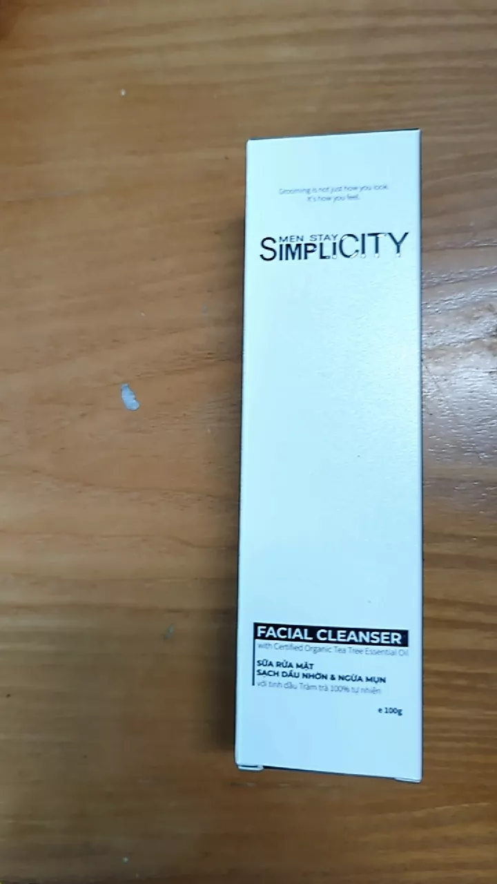 Sữa Rửa Mặt Ngừa Mụn Men Stay Simplicity Facial Cleanser 80g Cho Nam - Giúp Giảm Mụn, Dưỡng Ẩm, Thảo Dược Tự Nhiên, Nam Tính
