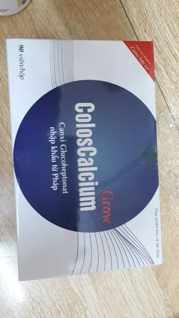 Viên uống canxi hữu cơ Coloscalcium Grow 90 viên - Bổ sung Canxi D3 K2 cho trẻ em và phụ nữ mang thai, hỗ trợ phát triển xương khỏe mạnh