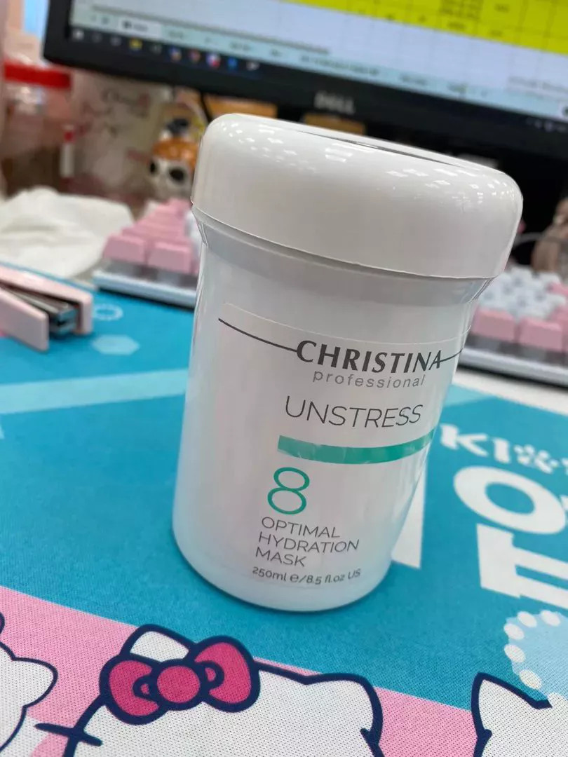 Mặt Nạ Dưỡng Ẩm Christina Unstress 8 Optimal Hydration Mask - Phục Hồi Da, Cung Cấp Độ Ẩm, Chống Lão Hóa 250ml
