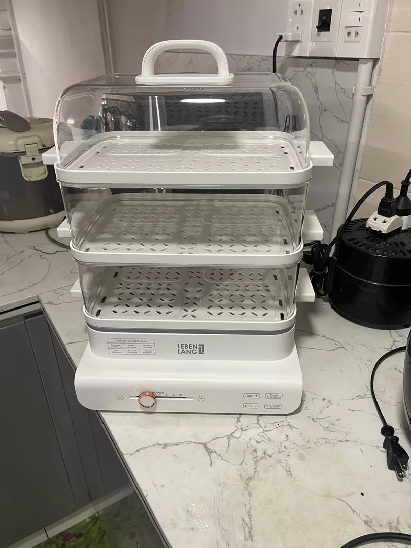 Nồi Hấp Điện Đa Năng Lebenlang LBEL5031 - Nồi Hấp 3 Tầng 18L, 900W, Giữ Vitamin, Thiết Kế Tiện Lợi, Phù Hợp Với Mọi Gia Đình