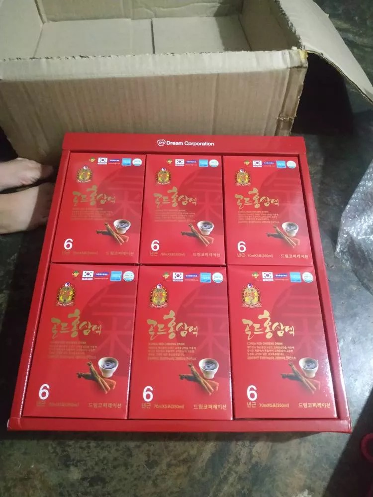 Nước Uống Hồng Sâm 6 Năm Tuổi Dream Hàn Quốc - Hỗ Trợ Bồi Bổ Cơ Thể, Tăng Cường Sức Khỏe, Giải Khát Dễ Uống, 30 Gói