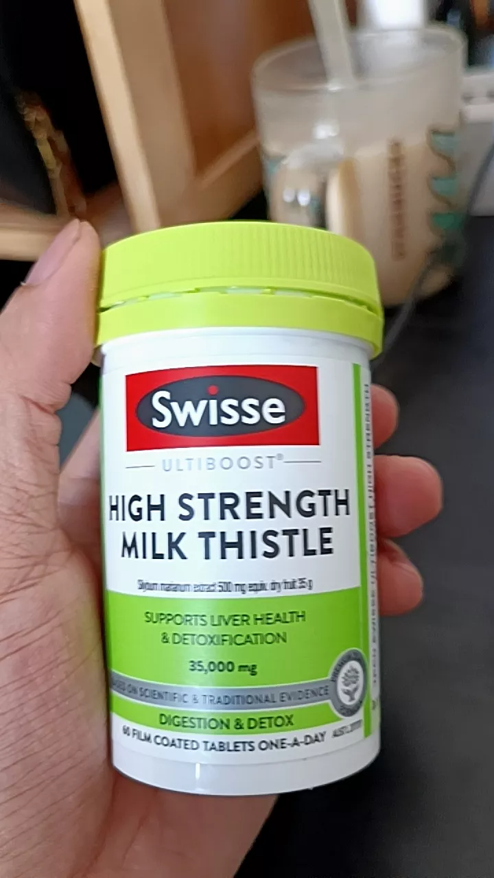 Viên uống hỗ trợ chức năng gan Swisse High Strength Milk Thistle - Chiết xuất cây kế sữa 35000mg, giữ gan khỏe mạnh và thải độc tự nhiên, 60 viên