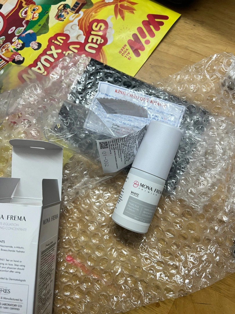 Kem Dưỡng Trắng Da Mona Frema White-Equation 30ml - Serum Làm Sáng Da, Ngăn Ngừa Thâm Sạm, Phù Hợp Với Da Nhạy Cảm