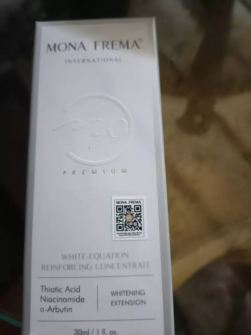 Kem Dưỡng Trắng Da Mona Frema White-Equation 30ml - Serum Làm Sáng Da, Ngăn Ngừa Thâm Sạm, Phù Hợp Với Da Nhạy Cảm