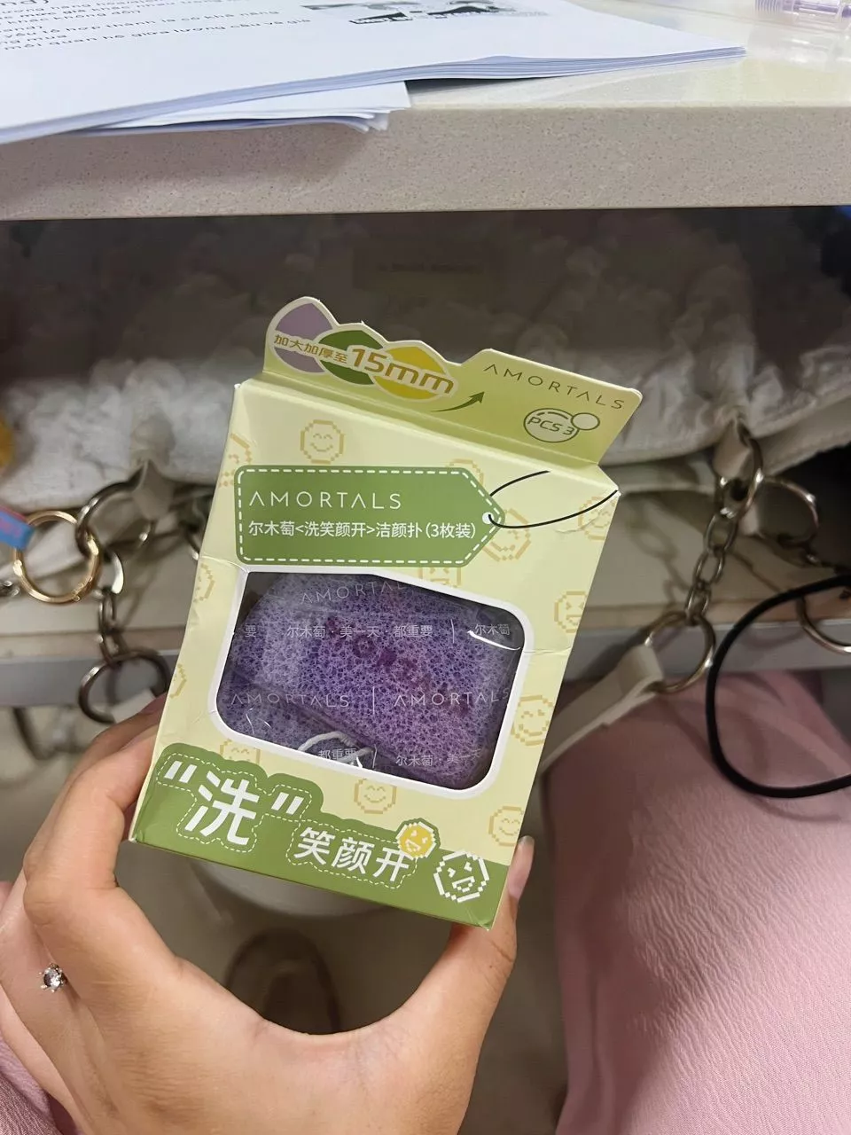 Combo 3 Mút Rửa Mặt Amortals Dạng Giọt Nước - Bọt Mịn, Sạch Sâu, Dịu Nhẹ Cho Da Mặt, Hỗ Trợ Tạo Bọt Hoàn Hảo