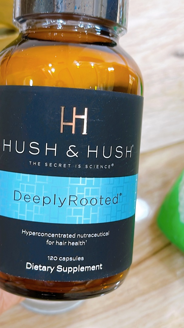 Viên uống hỗ trợ mọc tóc Hush & Hush Deeply Rooted của Mỹ - Phục hồi tóc yếu & giảm rụng hiệu quả - Lọ 120 viên