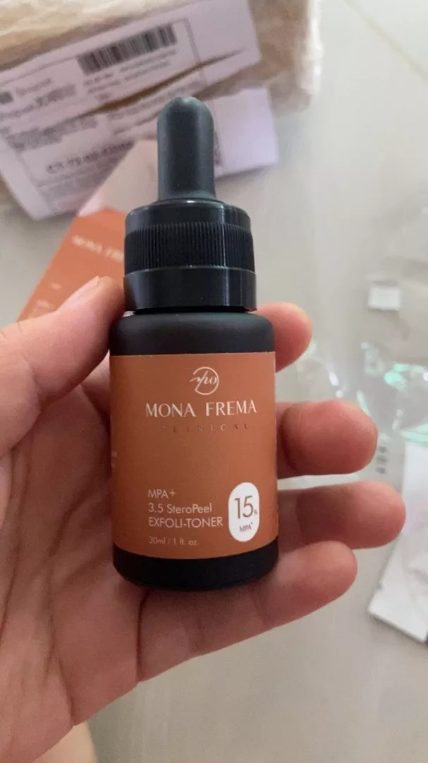 Tẩy tế bào chết Mona Frema MPA + 3.5 SteroPeel Exfoli-Toner 15% - Giúp làm sạch da, kiểm soát dầu và giảm thâm nám hiệu quả 30ml