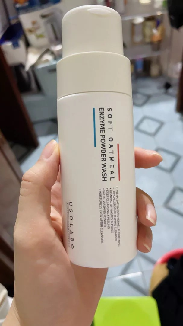Tẩy Da Chết Usolab 2in1 Bột Enzyme Yến Mạch 50g - Sữa Rửa Mặt Cấp Ẩm, Sạch Da, An Toàn Cho Da Nhạy Cảm