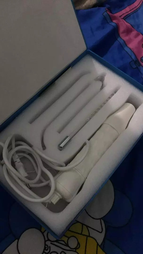 Máy điện tím cầm tay Portable High Frequency - Thiết bị làm sạch da, hỗ trợ trị mụn cho spa và cá nhân, 4 đầu thay thế.