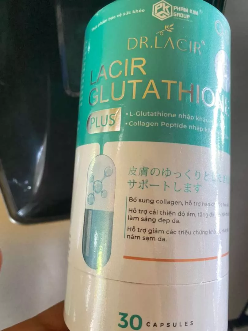 Viên Uống Làm Trắng Da Lacir Glutathione Plus 700mg - Hỗ Trợ Trẻ Hóa Da, Cải Thiện Nám Sạm, Tăng Độ Đàn Hồi Da