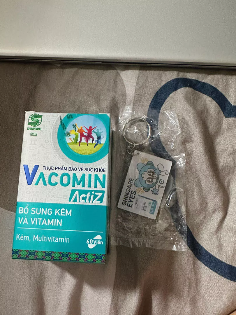 Viên uống Vacomin ActiZ - Bổ sung Kẽm & Vitamin C, E, B1 cho Người Lớn & Phụ Nữ Mang Thai - Hỗ Trợ Tăng Đề Kháng & Tiêu Hóa