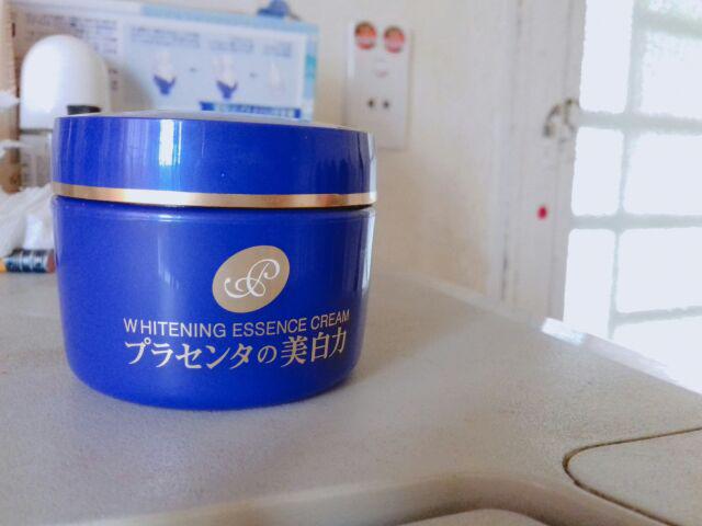 Kem Dưỡng Trắng Da Meishoku Whitening Essence Cream Placenta 55g - Giúp Trắng Da, Dưỡng Ẩm, Chống Lão Hóa, Nhật Bản