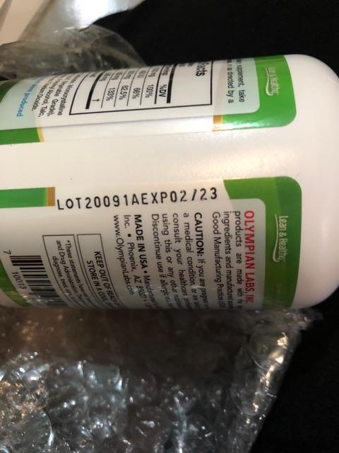 Viên Uống Bổ Sung Canxi Hữu Cơ Olympian Labs Green Calcium - Hỗ Trợ Xương Khớp Chắc Khỏe, Dễ Hấp Thu, 100 Viên