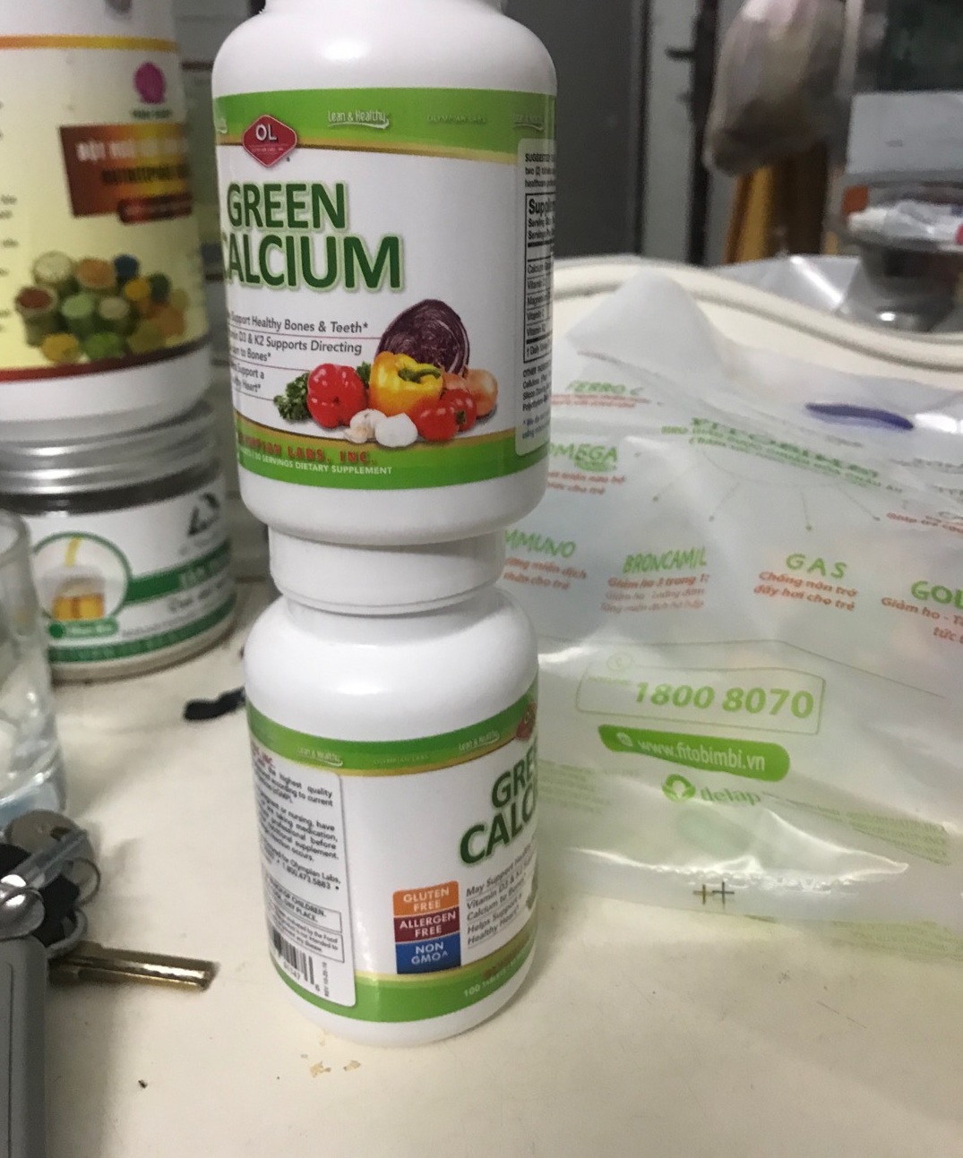 Viên Uống Bổ Sung Canxi Hữu Cơ Olympian Labs Green Calcium - Hỗ Trợ Xương Khớp Chắc Khỏe, Dễ Hấp Thu, 100 Viên
